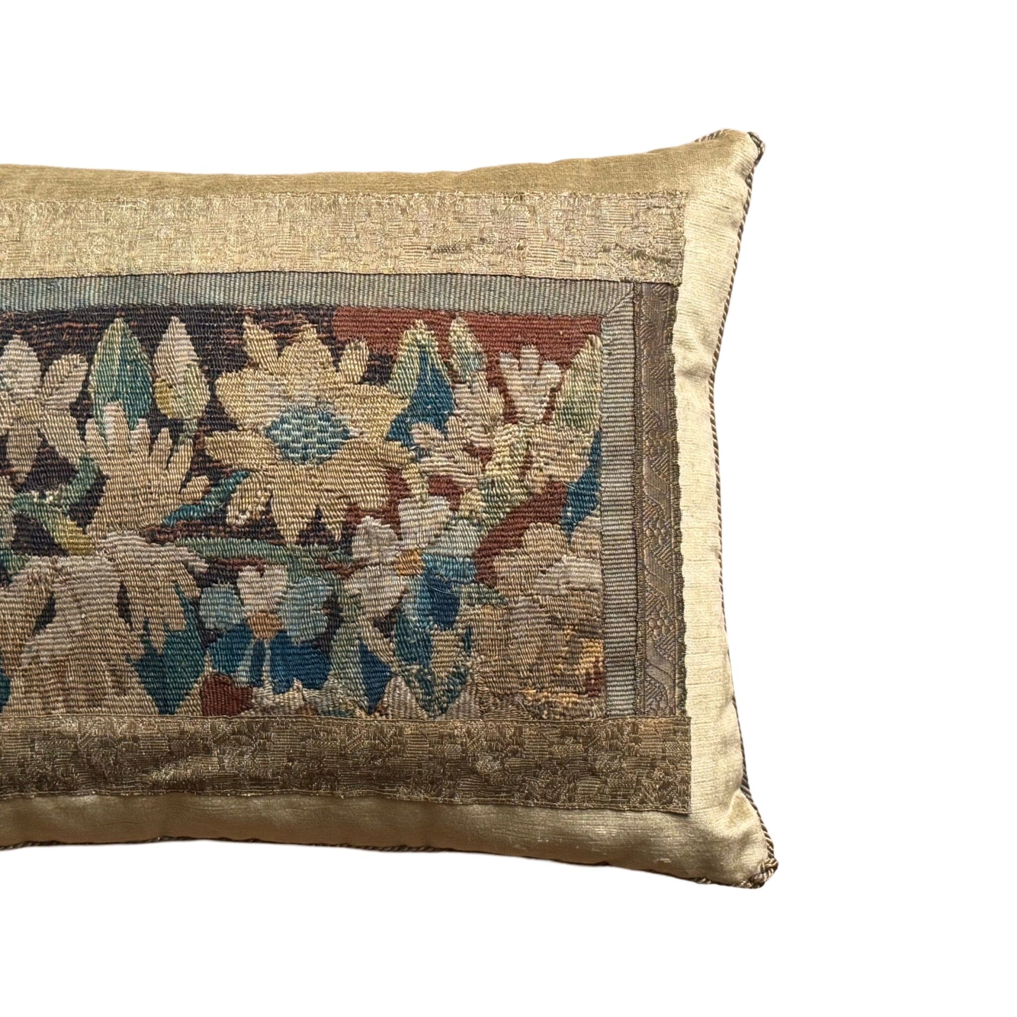 17th C. Flemish Tapestry Fragment (#T101624A | 15.5" x 20") New Pillows B. Viz Design