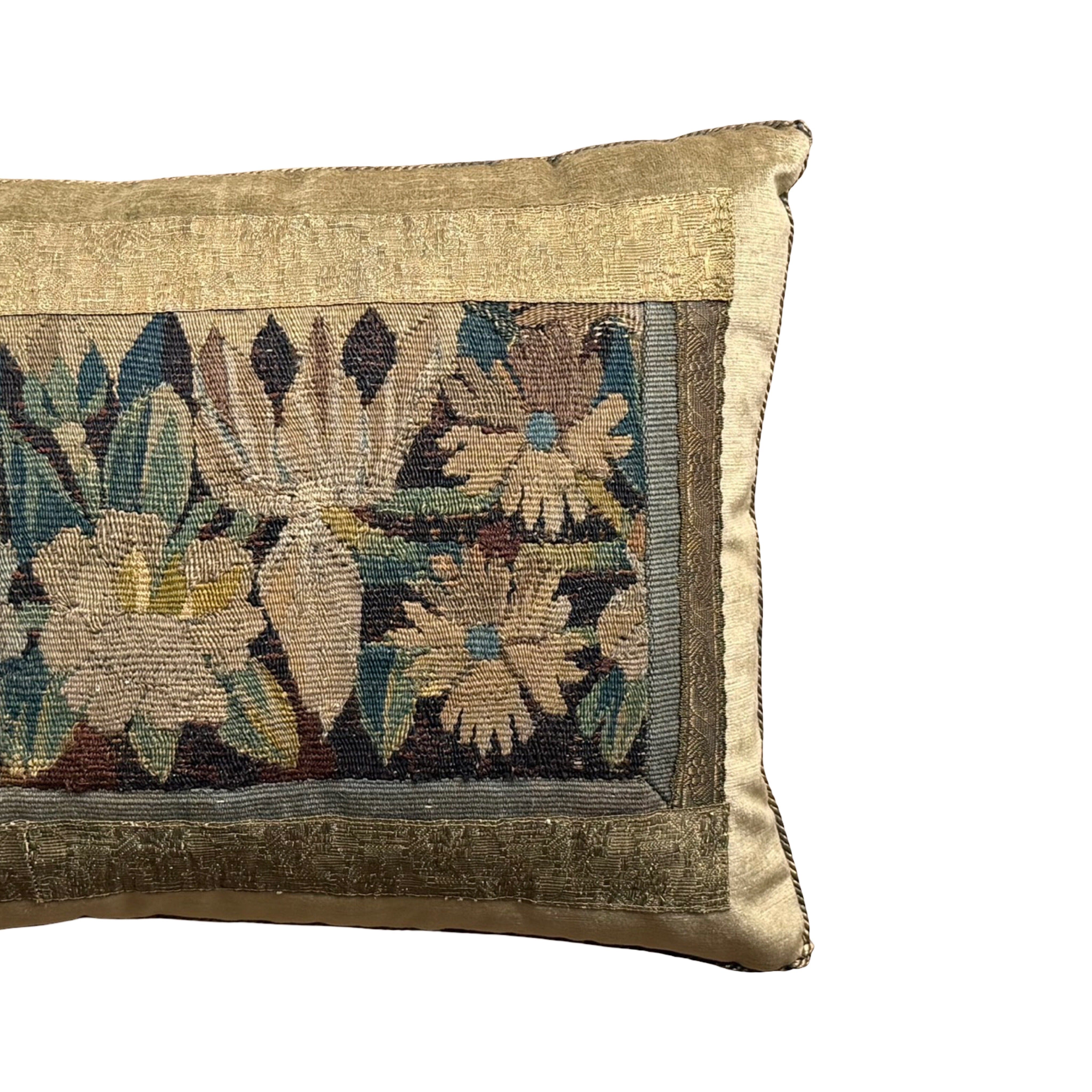 17th C. Flemish Tapestry Fragment (#T101624B| 15.5" x 20") New Pillows B. Viz Design