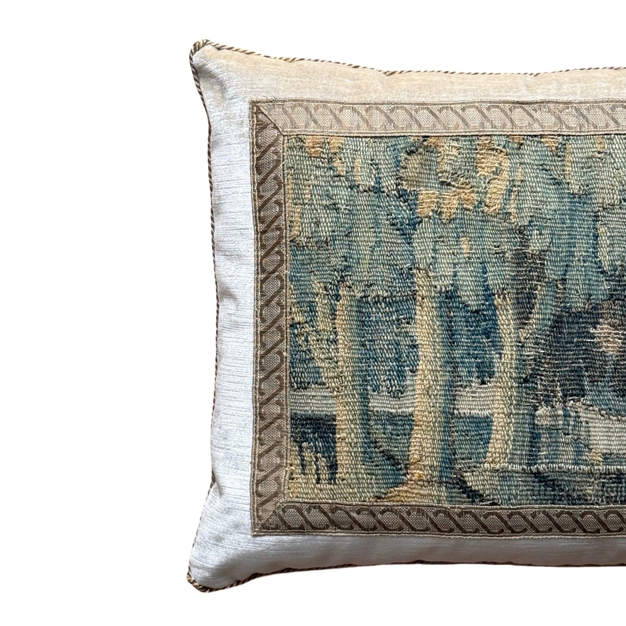 17th C. Tapestry Fragment (#T021225 | 14.5 x 18.5”) Pillows B. Viz Design