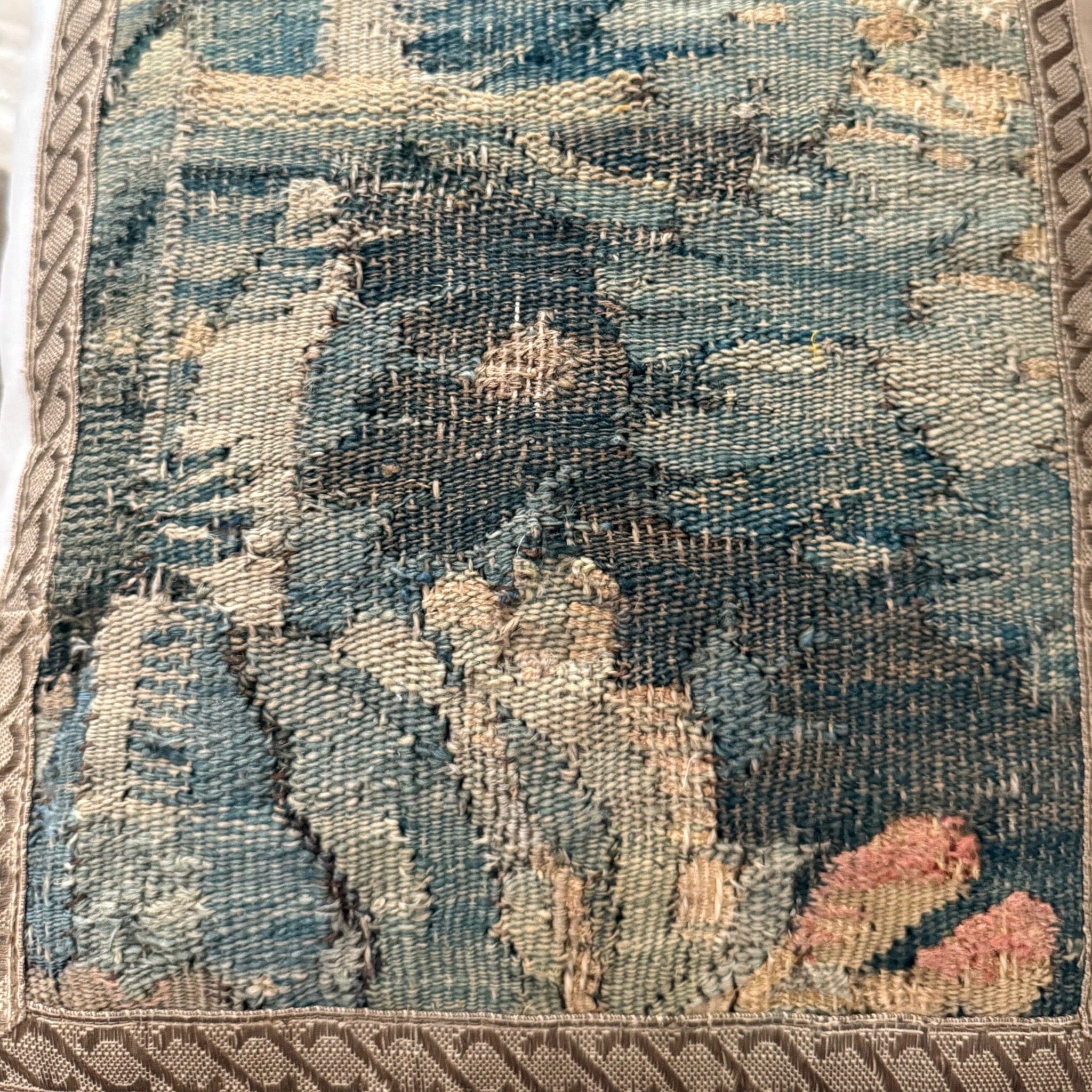 17th C. Tapestry Fragment (#T021225 | 14.5 x 18.5”) Pillows B. Viz Design