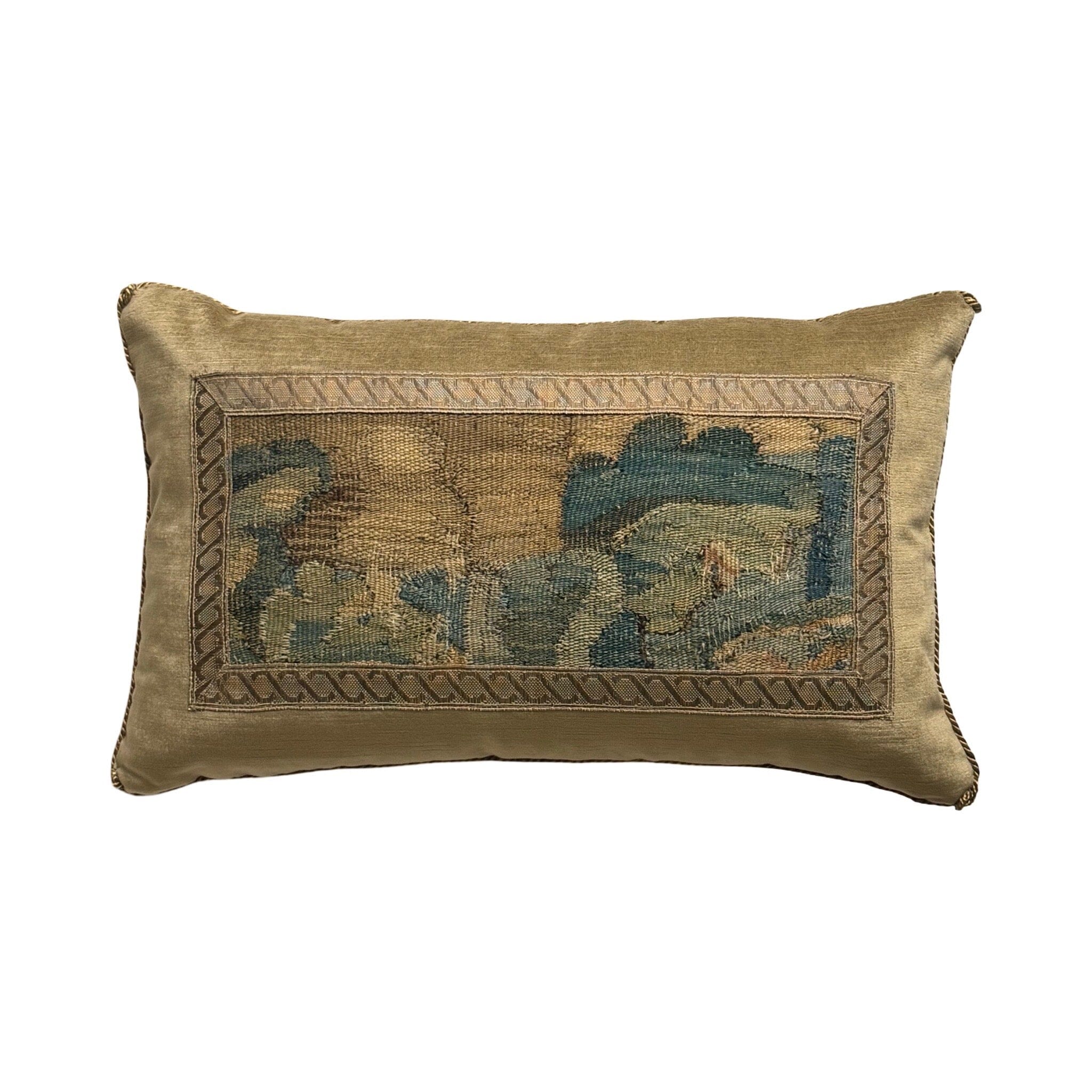 17th C. Tapestry Fragment (#T021425 | 11.5 x 18.5”) Pillows B. Viz Design