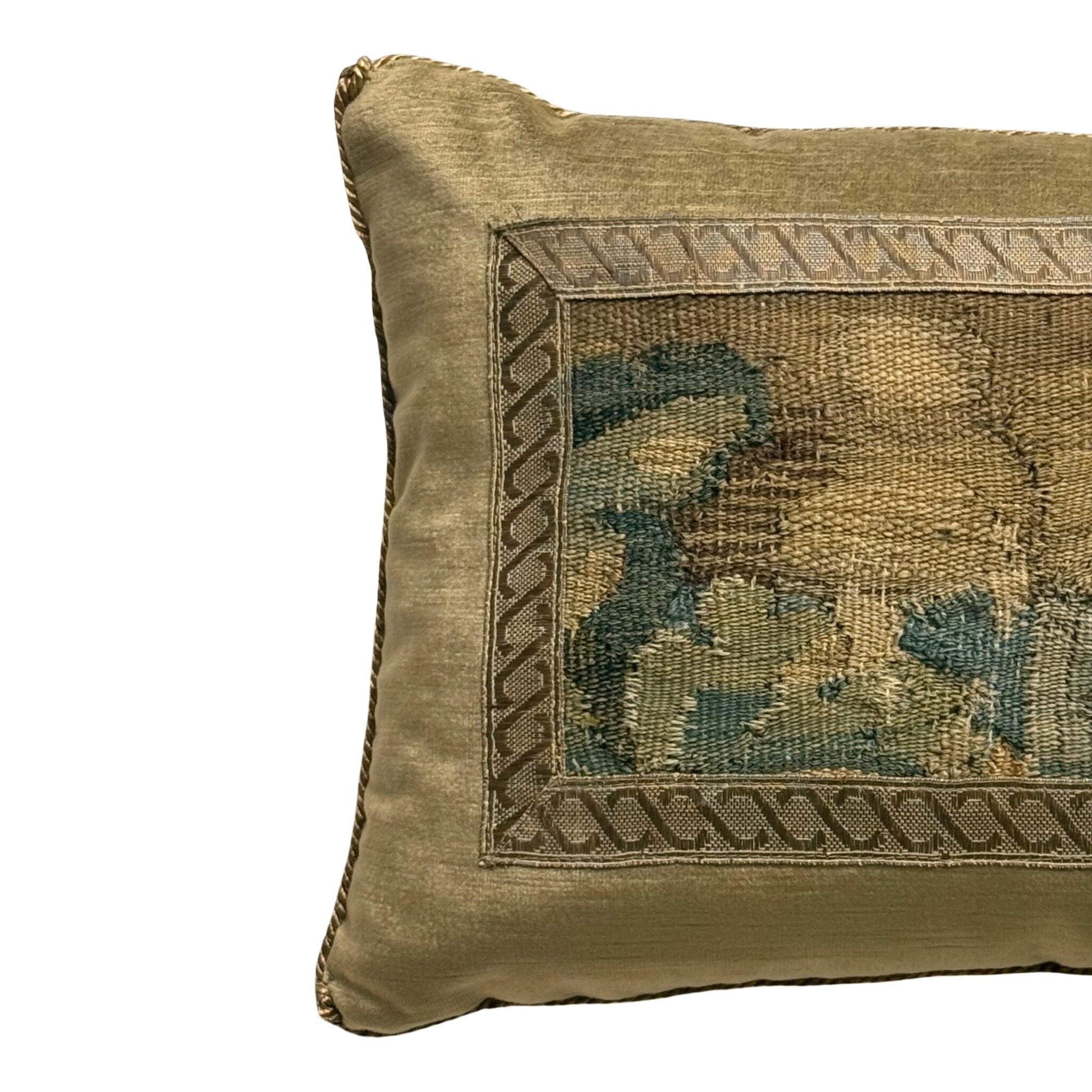 17th C. Tapestry Fragment (#T021425 | 11.5 x 18.5”) Pillows B. Viz Design