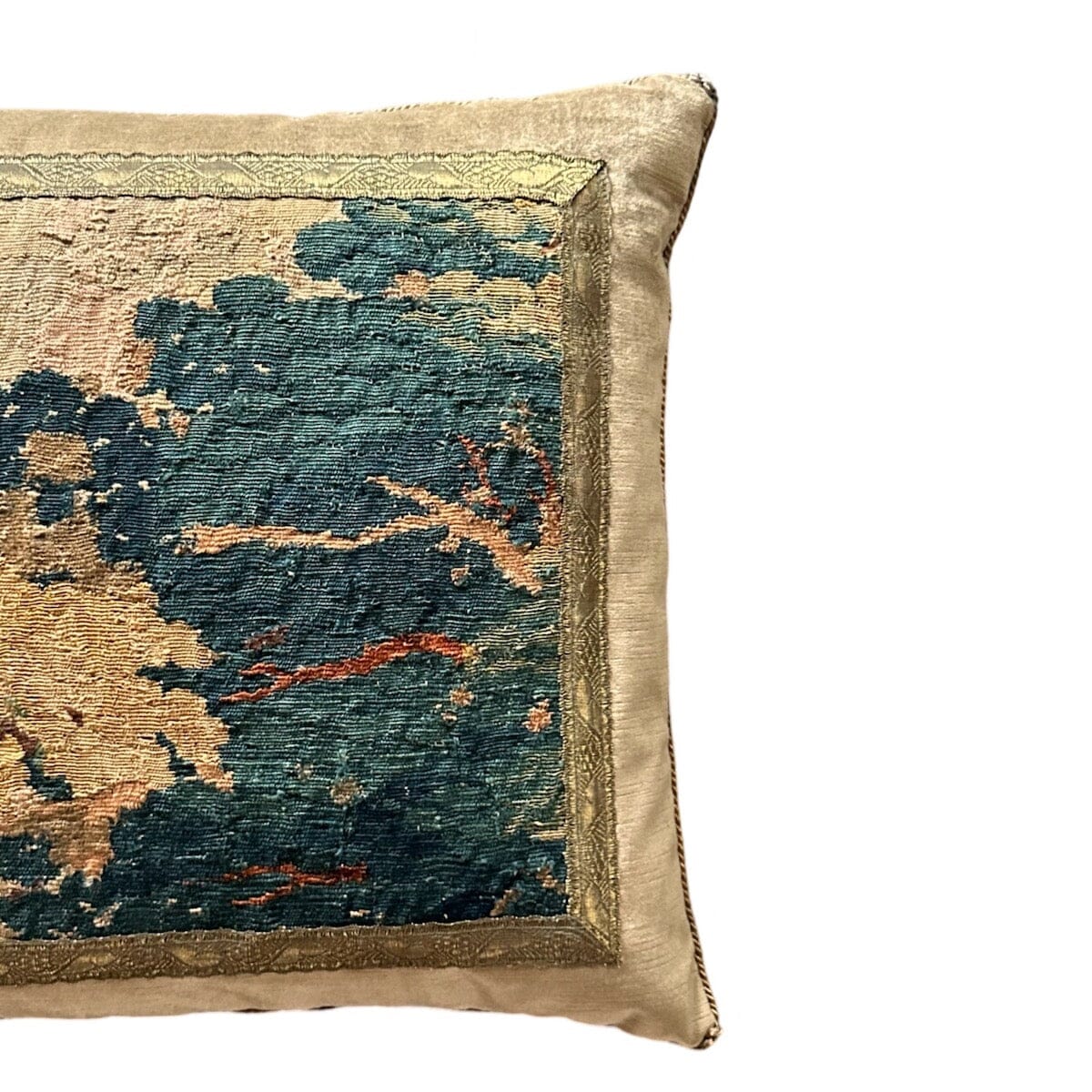 17th C. Tapestry Fragment (#T101322A | 20 x 20") New Pillows B. Viz Design