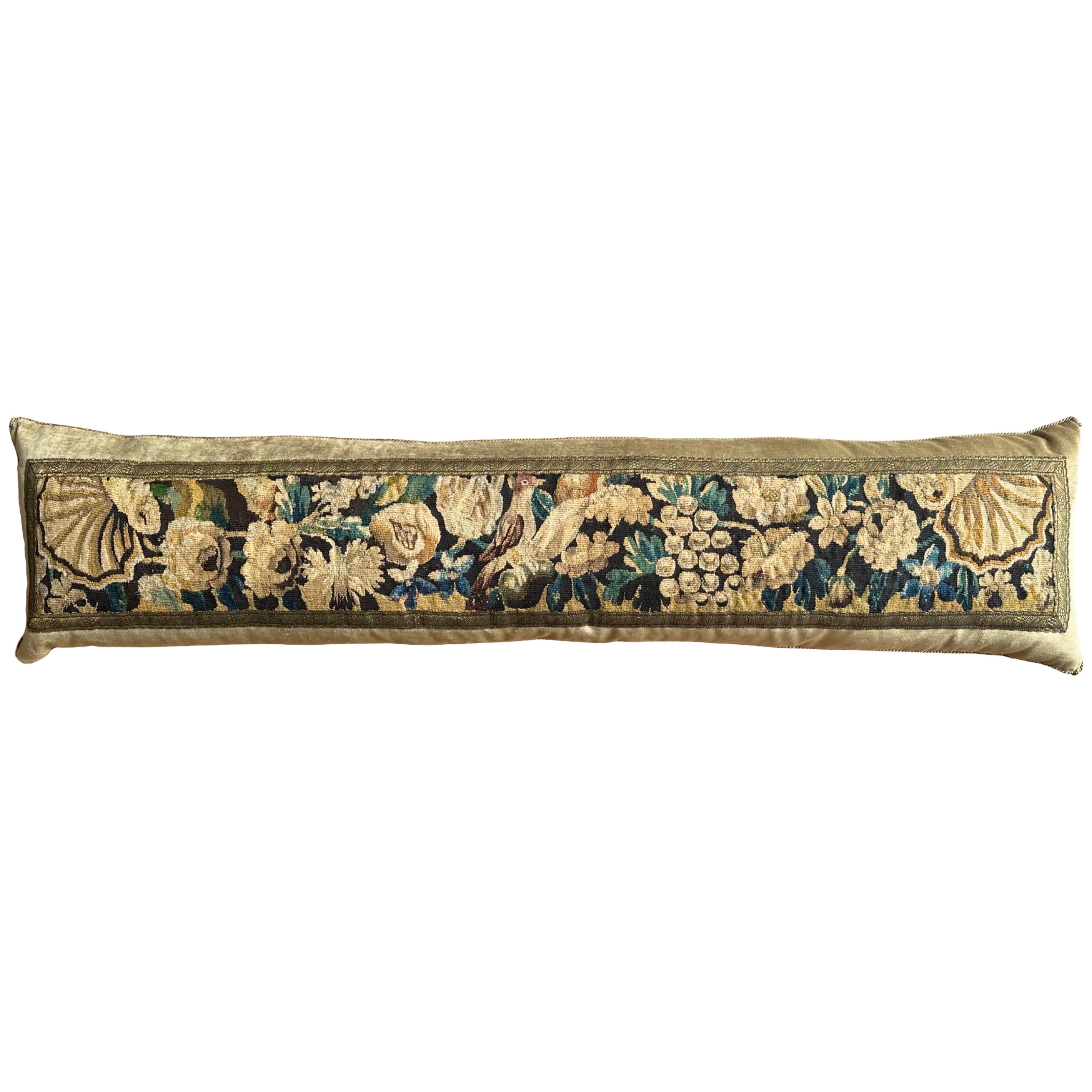18th C. Aubusson Tapestry Fragment (#T110824 | 13" x 53") New Pillows B. Viz Design