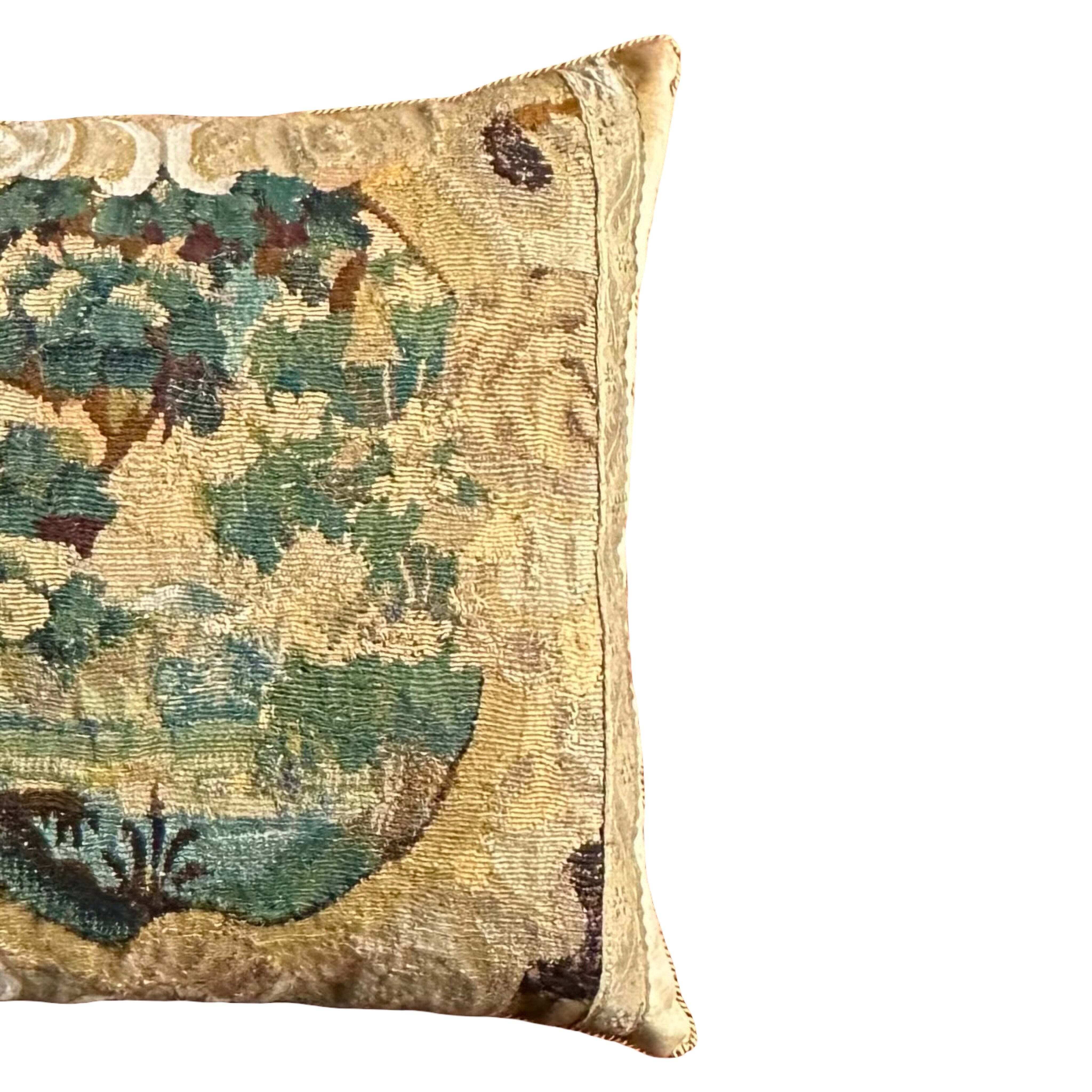 18th C. Tapestry Fragment (#T051925 | 21" x 21.5") New Pillows B. Viz Design
