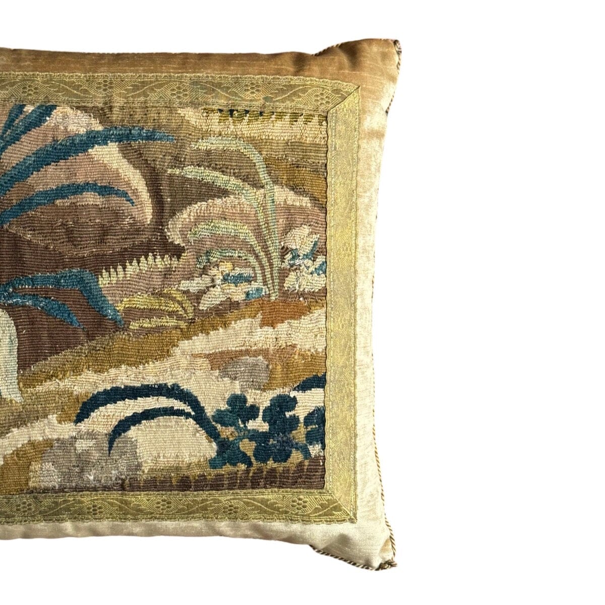 18th C. Tapestry Fragment (#T101523 | 18 1/2 x 20 1/2") New Pillows B. Viz Design