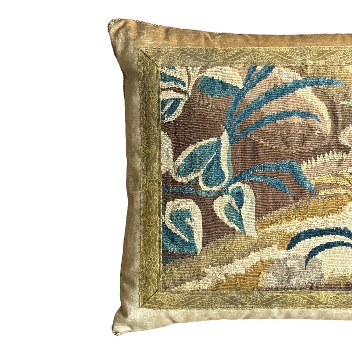 18th C. Tapestry Fragment (#T101523 | 18 1/2 x 20 1/2") New Pillows B. Viz Design
