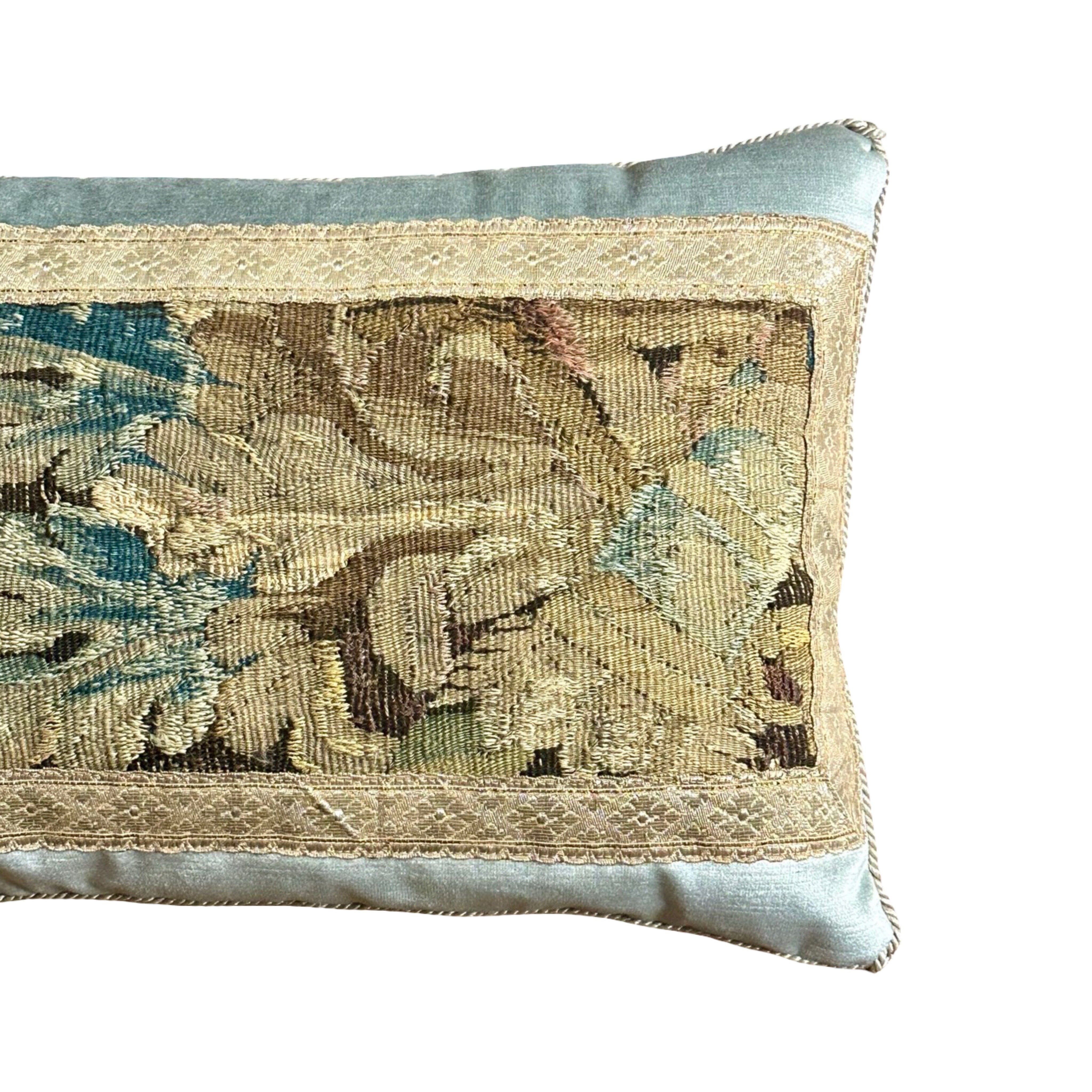 19th Century Tapestry Fragment (#T040125 | 13 x 19") New Pillows B. Viz Design