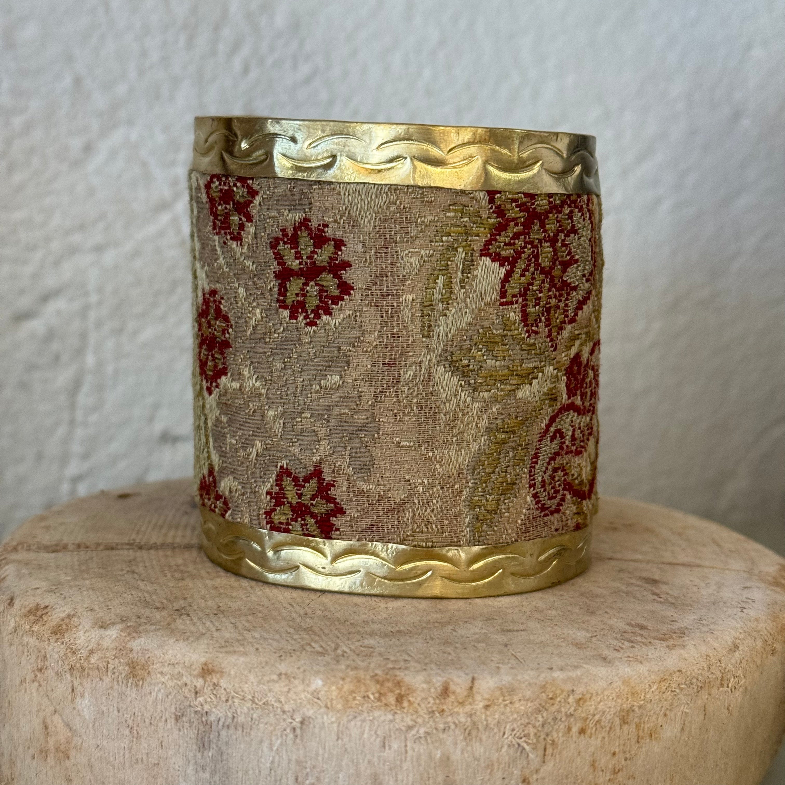 Antique Embroidery Cuff Bracelet |Gold, Metallic Golds, Reds Bracelet Eyup Gunduz E