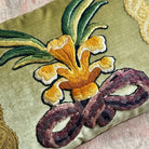 Antique English Crewel Embroidery (#E061424 | 13.5 x 20") New Pillows B. Viz Design