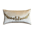 Antique European Metallic Embroidery and Sequin Work (E102424 | 10.5 x 19") New Pillows B. Viz Design