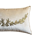 Antique European Metallic Embroidery and Sequin Work (E102424 | 10.5 x 19") New Pillows B. Viz Design