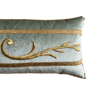 Antique European Raised Gold Metallic Embroidery (#E053024 | 12 x 28.5") New Pillows B. Viz Design