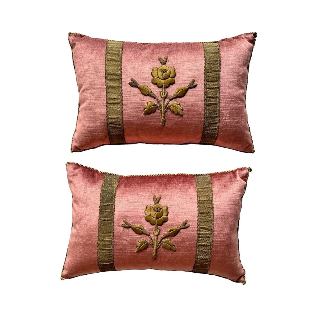 Antique European Raised Gold Metallic(#E040524A&B | 11 x 17") New Pillows B. Viz Design