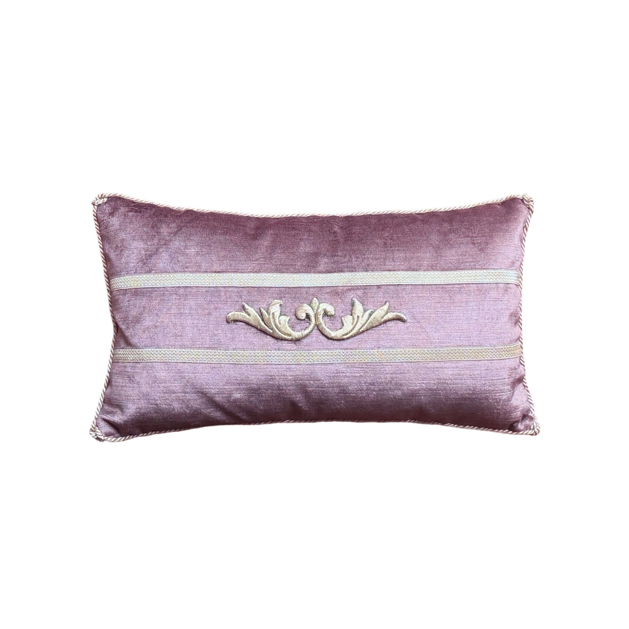 Antique European Raised Silver Metallic Embroidery (#E010825 | 9 x 15.5") B. Viz Design