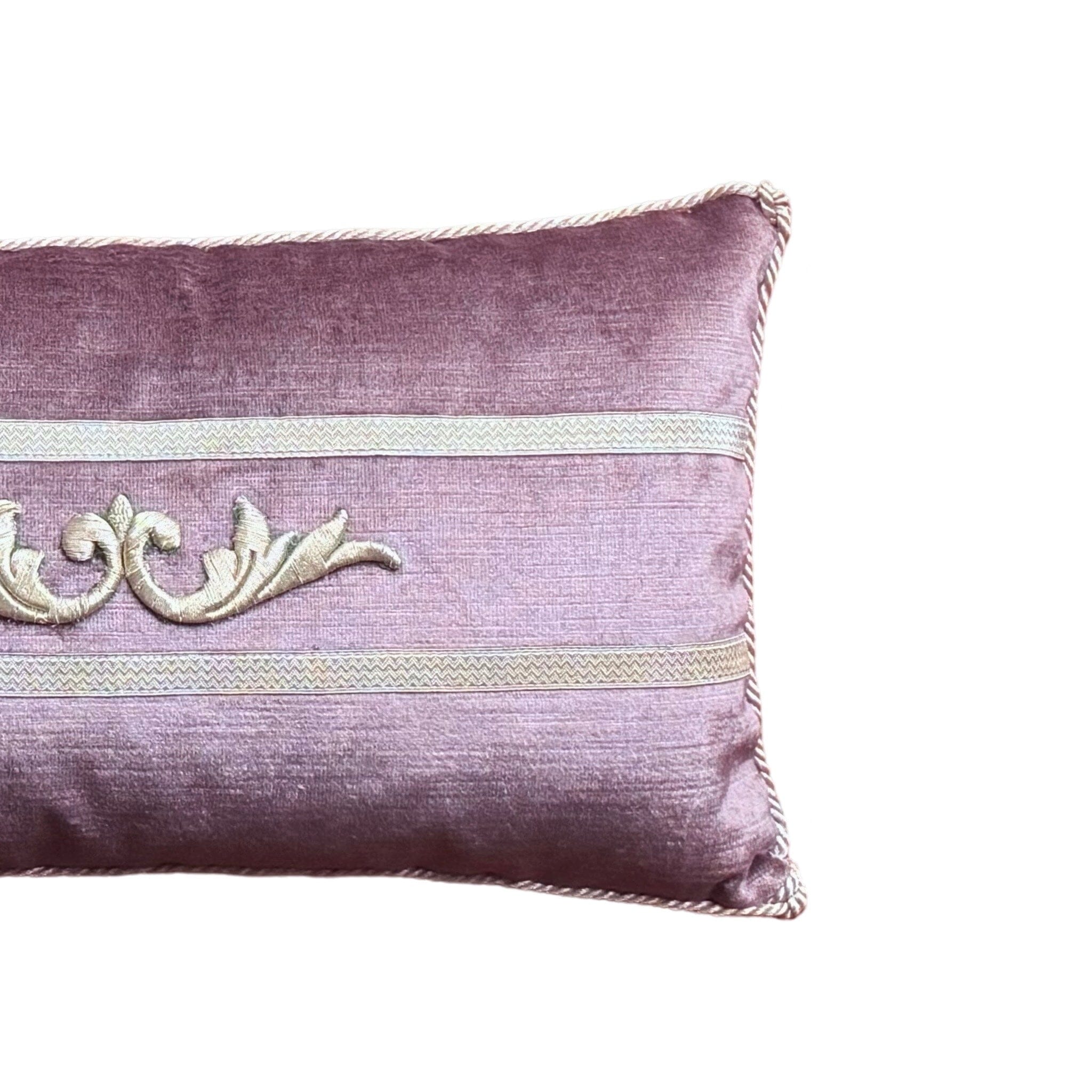 Antique European Raised Silver Metallic Embroidery (#E010825 | 9 x 15.5") B. Viz Design