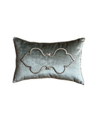 Antique European Raised Silver Metallic Embroidery (#E022424 | 11 x 17") New Pillows B. Viz Design