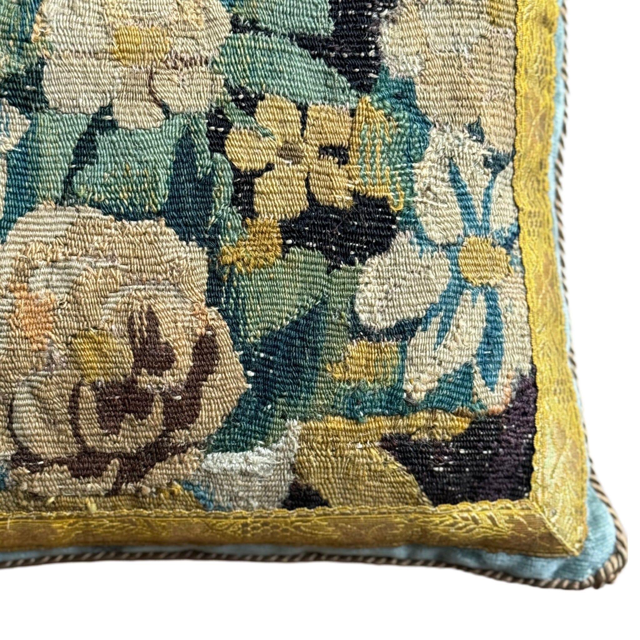 Antique Flemish Tapestry Fragment (#T132123B | 20 x 14”) Pillows B. Viz Design