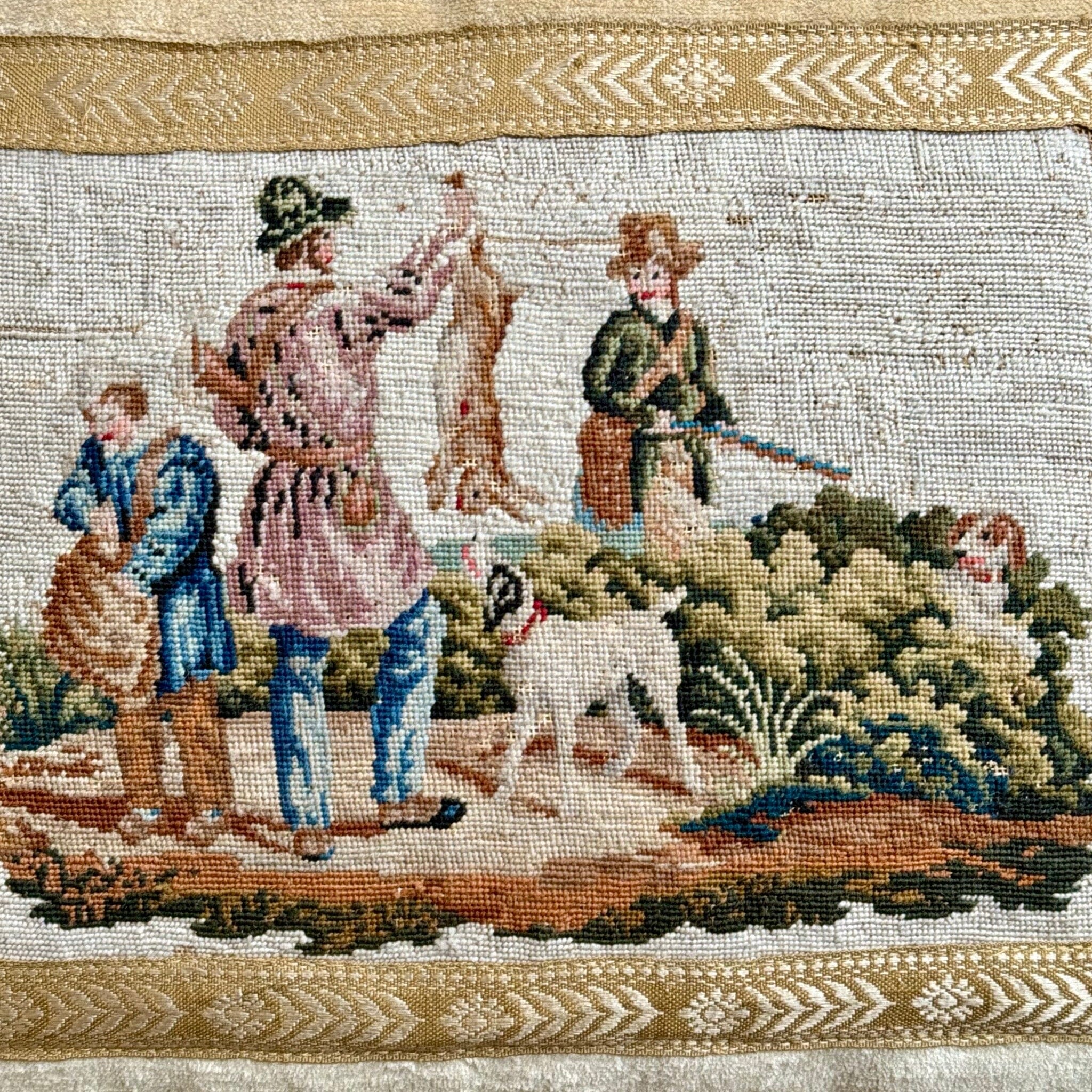 Antique French Petit Point (#T090724 | 14 x 18") New Pillows B. Viz Design