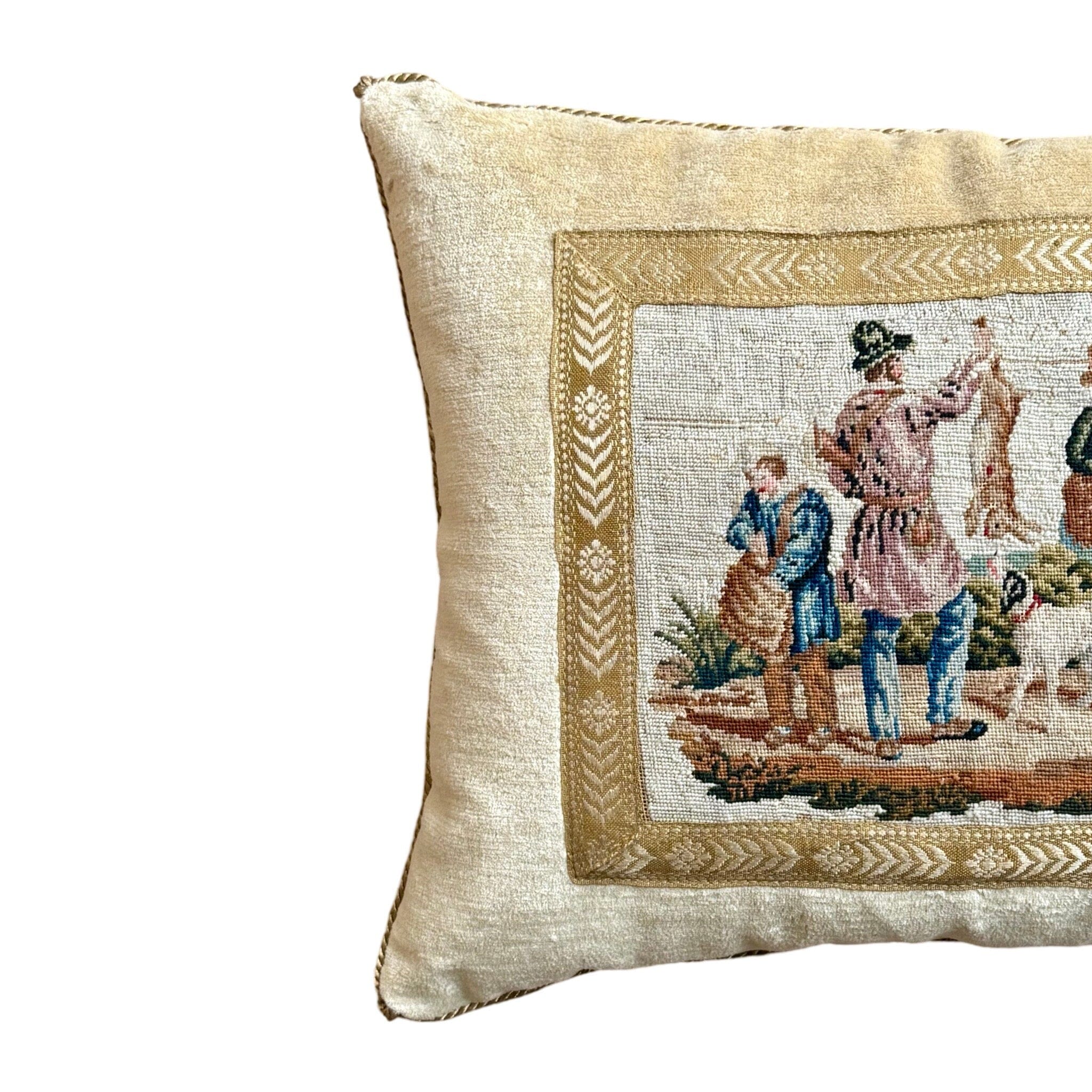 Antique French Petit Point (#T090724 | 14 x 18") New Pillows B. Viz Design