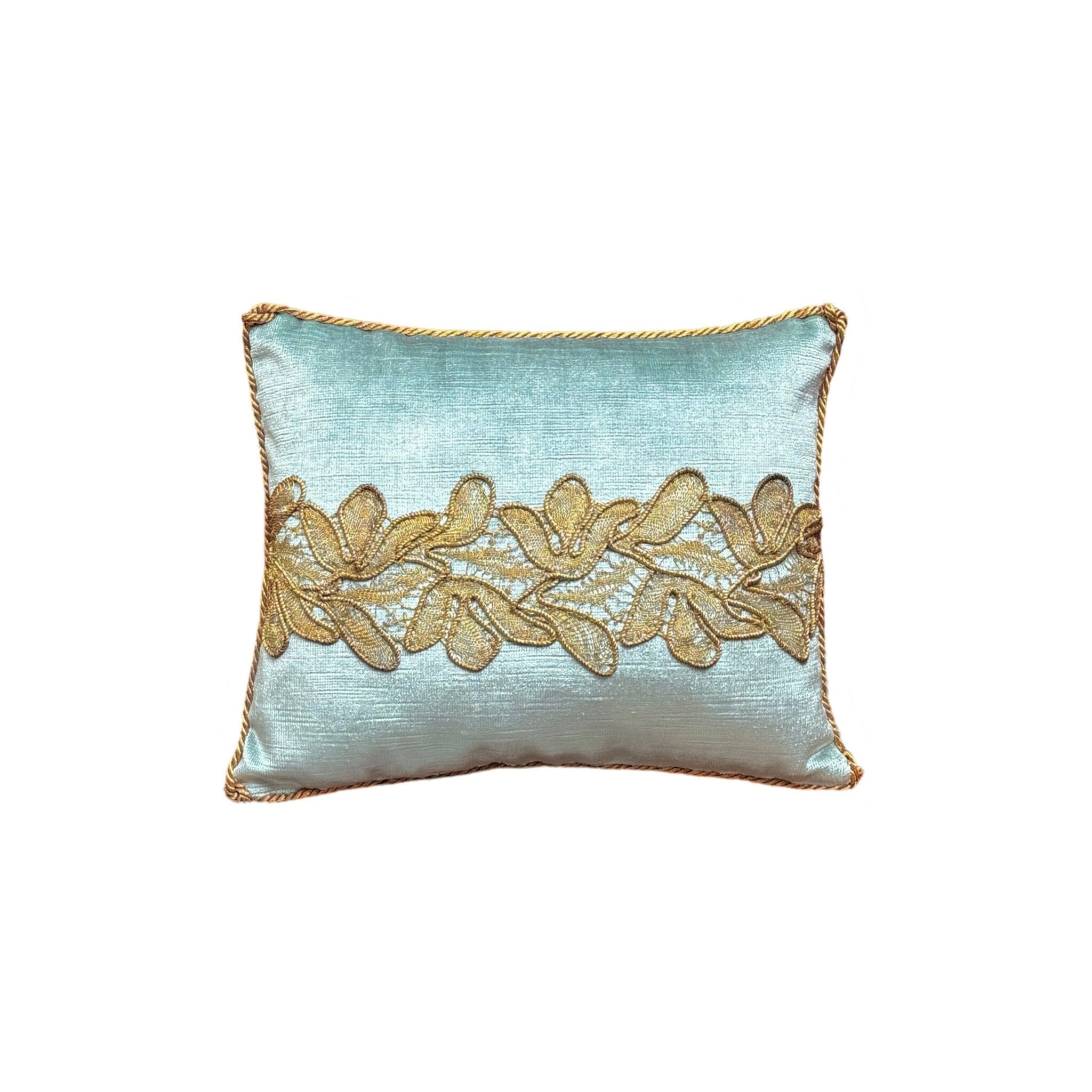 Antique Gold Metallic Lace (#A051924 | 9 x 11") New Pillows B. Viz Design