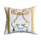 Antique Ottoman Empire Gold Metallic Embroidery (#E083124A&B | 17 x 19") New Pillows B. Viz Design