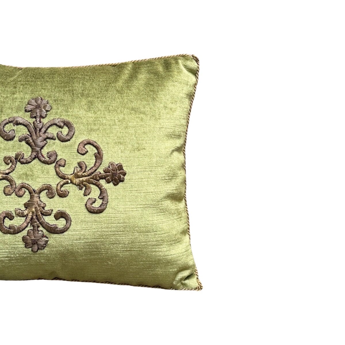 Antique Ottoman Empire Gold Metallic Pillow (#E082323 | 12x 15) New Pillows B. Viz Design