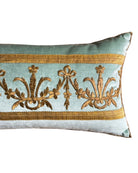 Antique Ottoman Empire Raised Gold Embroidery (#E130523 | 13 1/4 x 29 1/2") New Pillows B. Viz Design