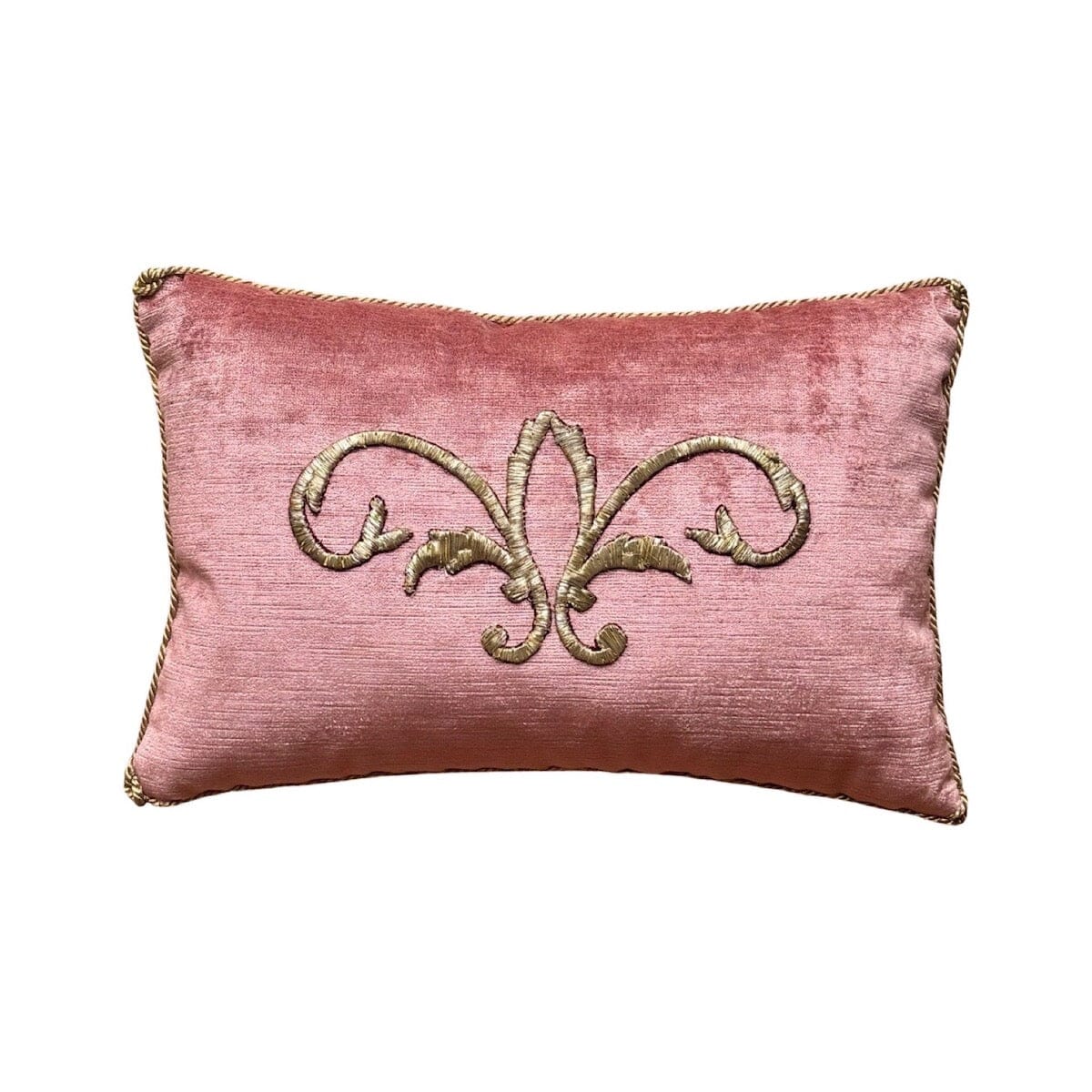 Antique Ottoman Empire Raised Gold Metallic Embroidery (#E020624A&B | 11x16") New Pillows B. Viz Design
