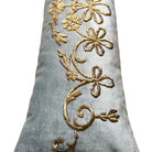 Antique Ottoman Empire Raised Gold Metallic Embroidery (#E080924 | 14.5 x 36") New Pillows B. Viz Design