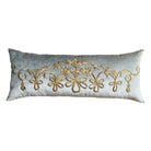 Antique Ottoman Empire Raised Gold Metallic Embroidery (#E080924 | 14.5 x 36") New Pillows B. Viz Design