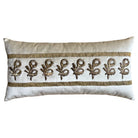 Antique Ottoman Empire Raised Gold Metallic Embroidery (#E092523 | 12 x 24") New Pillows B. Viz Design