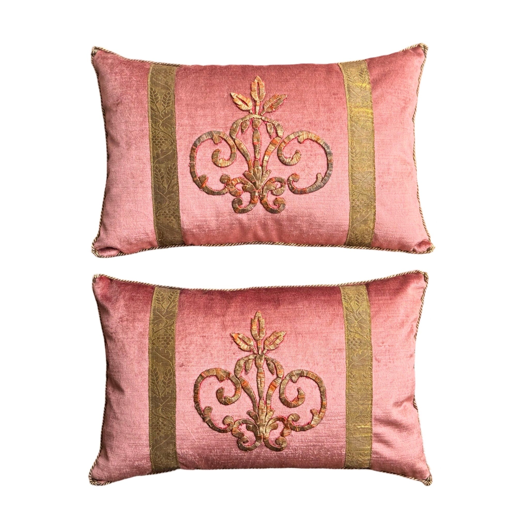 Antique Ottoman Empire Raised Gold Metallic Embroidery (#E111924 | 11.5" x 18") B. Viz Design