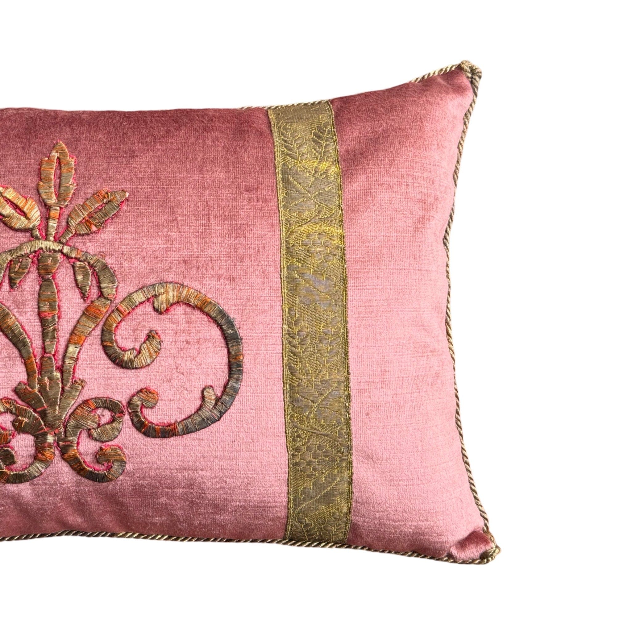 Antique Ottoman Empire Raised Gold Metallic Embroidery (#E111924 | 11.5" x 18") B. Viz Design