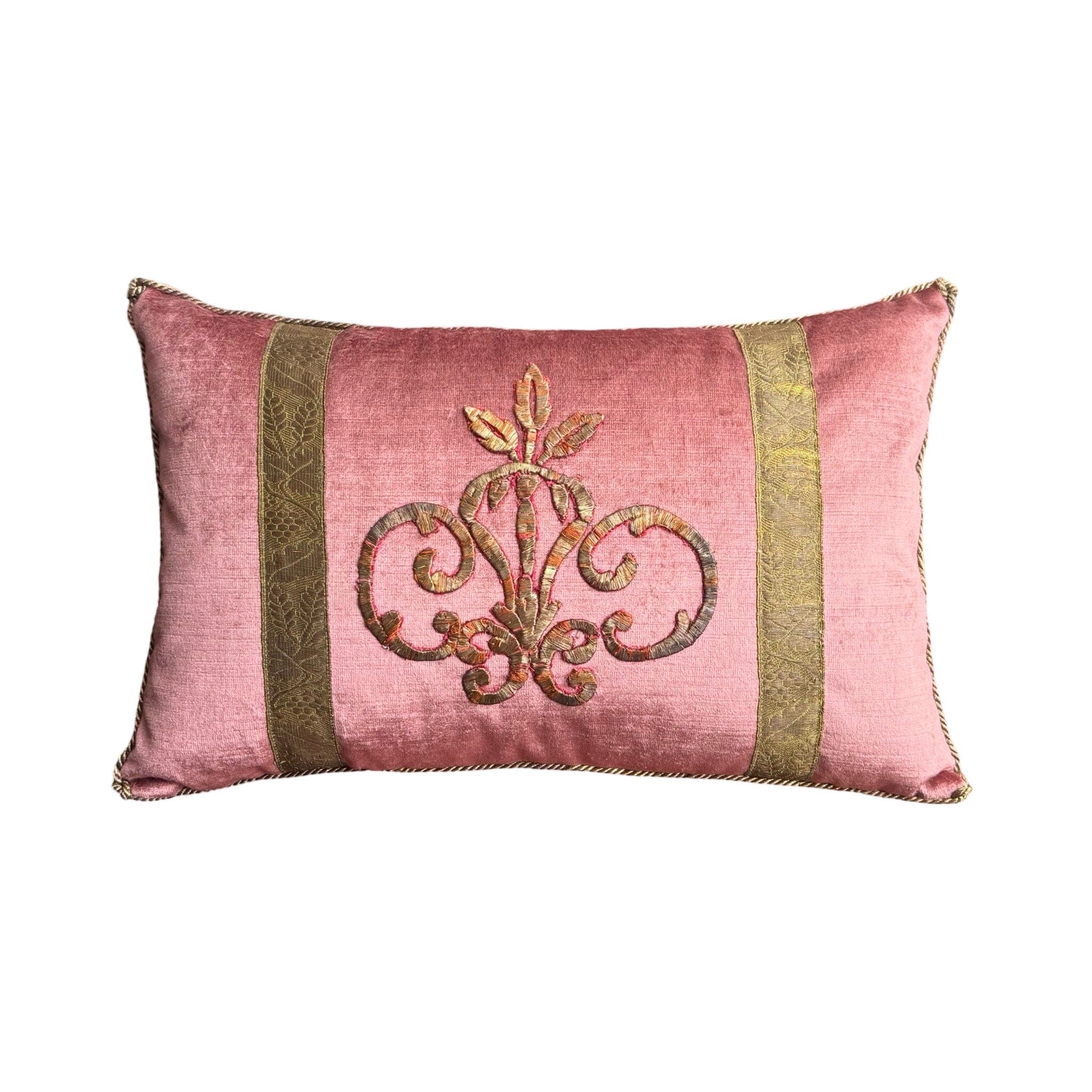 Antique Ottoman Empire Raised Gold Metallic Embroidery (#E111924 | 11.5" x 18") B. Viz Design