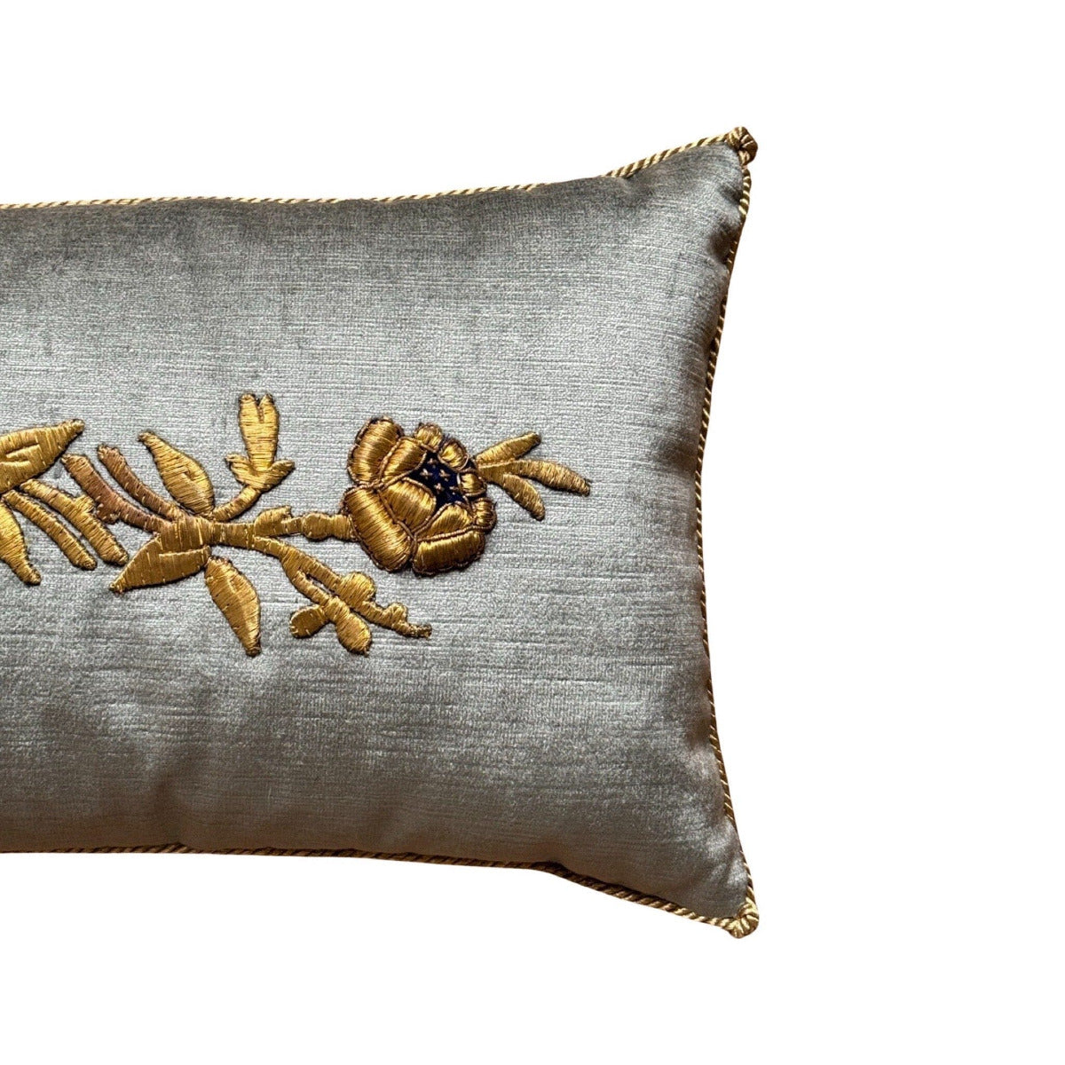 Antique Ottoman Empire Raised Gold Metallic Embroidery (#E130723A&B | 10x16") New Pillows B. Viz Design