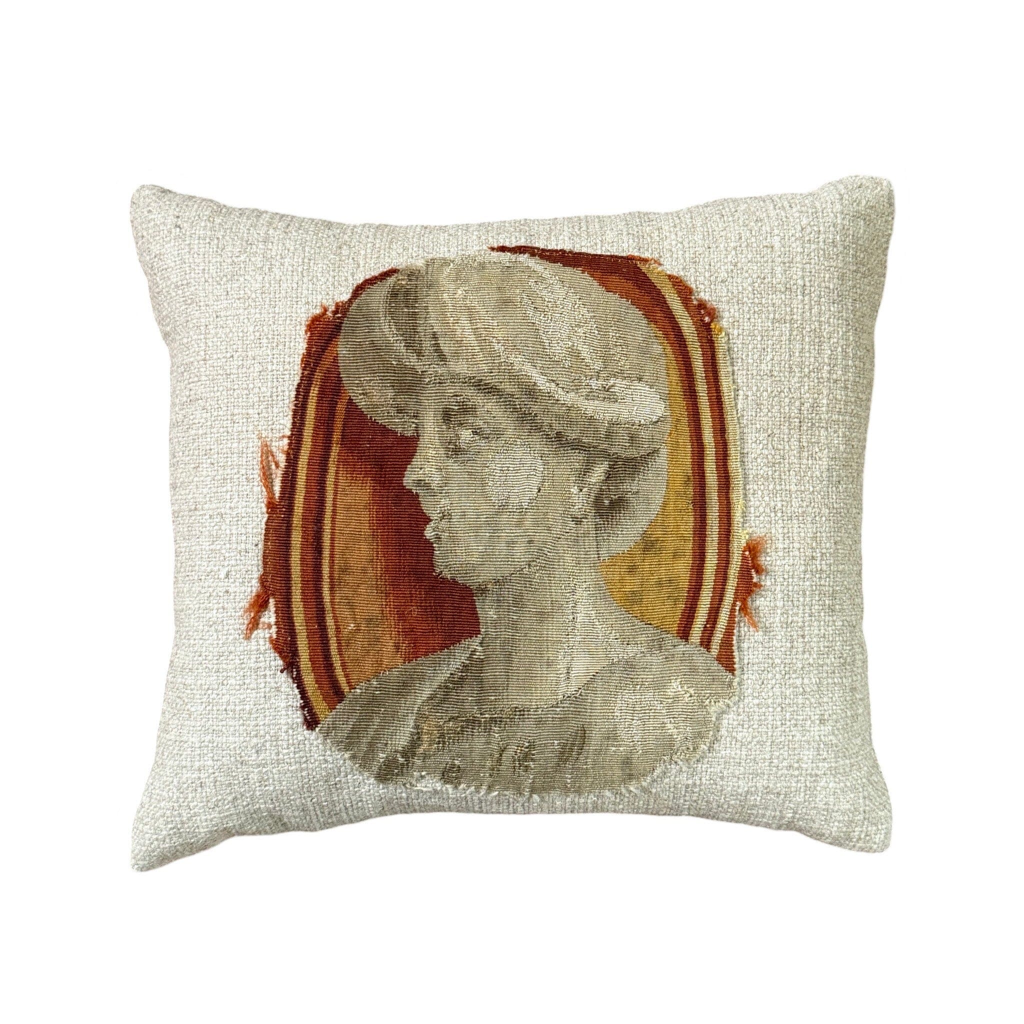 Antique Tapestry Fragment (#T090824 | 15 x 17") New Pillows B. Viz Design