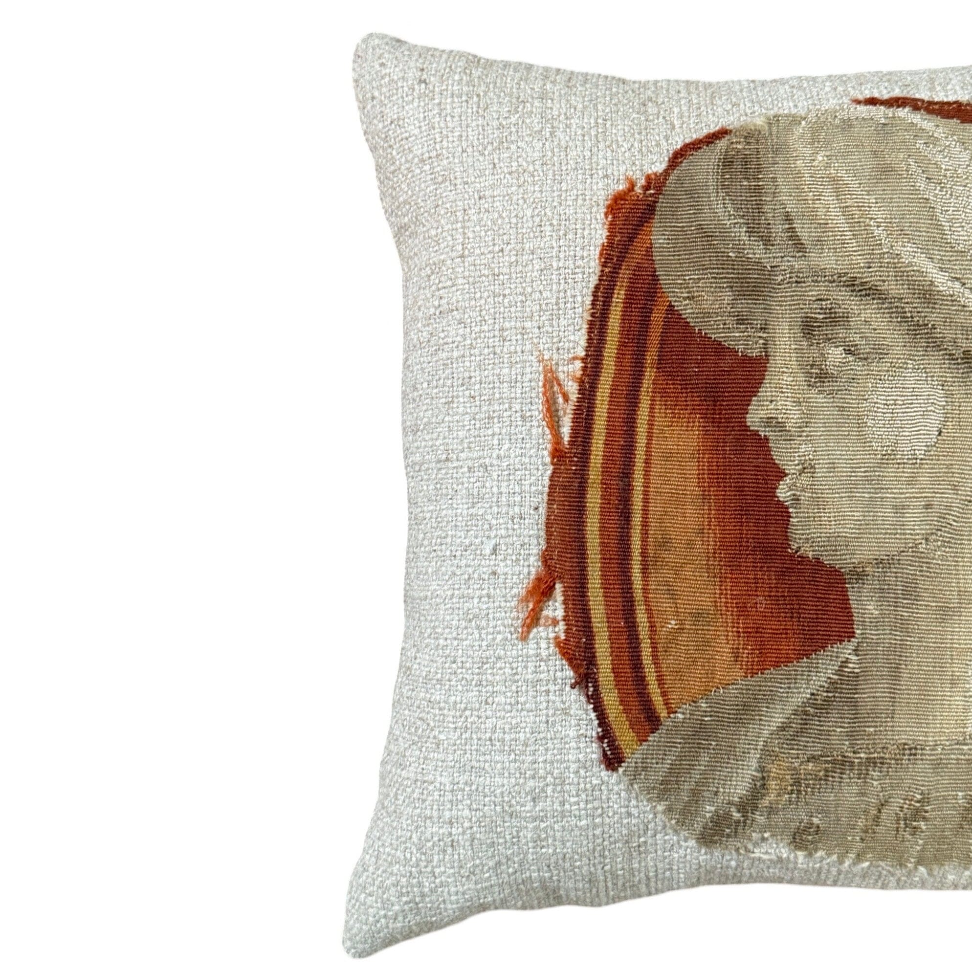 Antique Tapestry Fragment (#T090824 | 15 x 17") New Pillows B. Viz Design