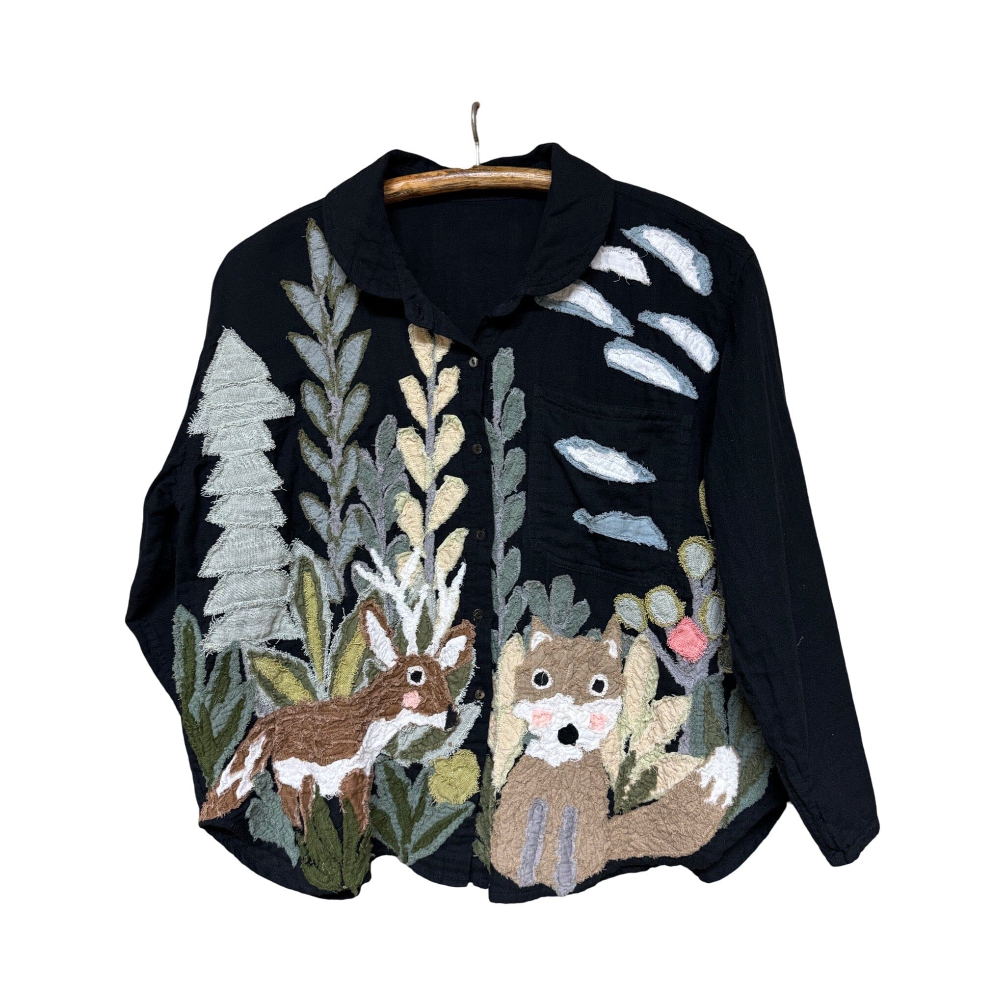 Applique Animal Shirt from Thailand Shirt Baanpueng Handmade Shop Shirt A