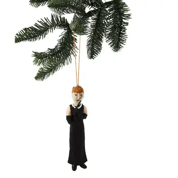 "Audrey Hepburn" Felt Ornament Holiday Ornaments Silk Road Bazar