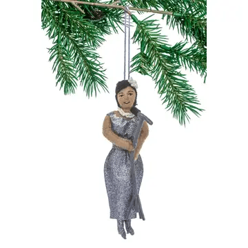 "Billie Holiday" Felt Ornament Holiday Ornaments Silk Road Bazar