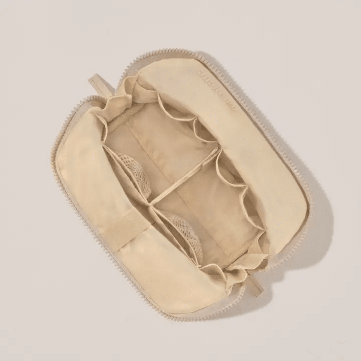 Bisque Traveler Cosmetic Bag Toiletry Bag Paraelle