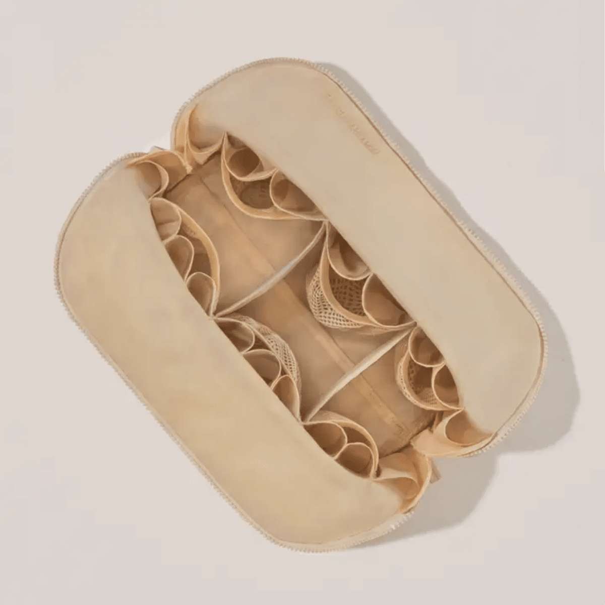 Bisque Traveler Cosmetic Bag Toiletry Bag Paraelle