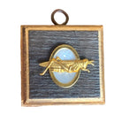 Bourbon Barrel Frame with "Cricket" Museum Bees | 2 1/4" x 1" Museum Bees Trace Mayer Antiques