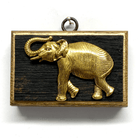 Bourbon Barrel Frame with Elephant | 3 3/4" Wide x 1 Objet d'Art Museum Bees