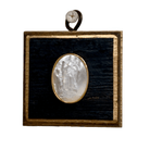 Bourbon Barrel Frame with Mother Mary | 2 1/2" Wide x 1 Objet d'Art Museum Bees
