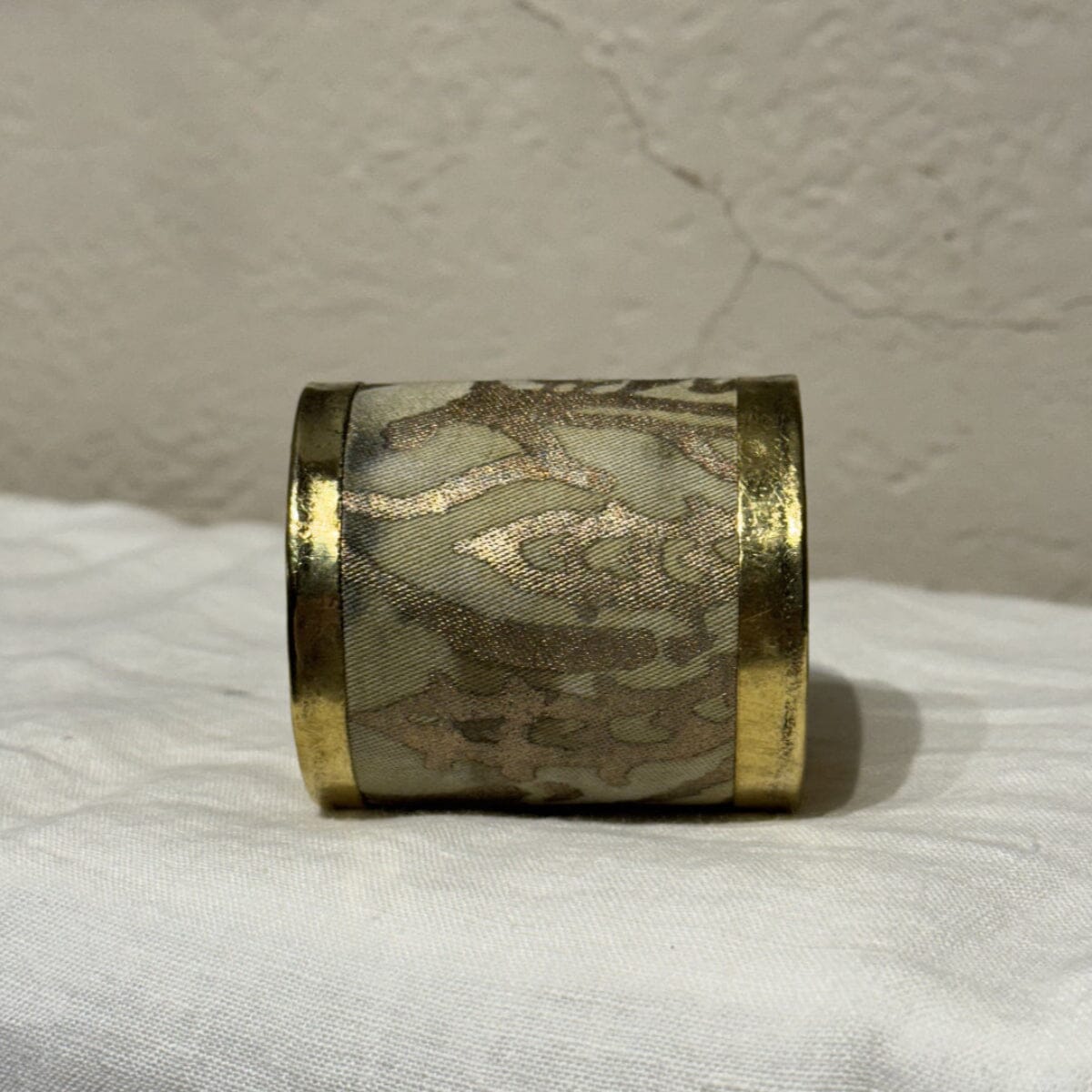 Brass Cuffs Made with Vintage Fortuny Material | Assorted Bracelet Eyup Gunduz Cuff A
