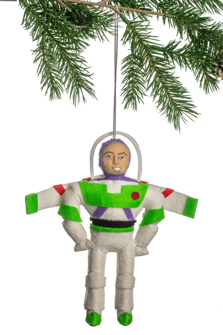 "Buzz Lightyear" Felt Ornament Holiday Ornaments Silk Road Bazaar