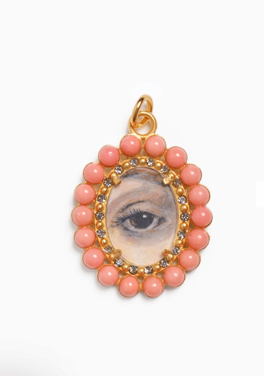 Coral Lover's Eye Pendant, Brown Pendant Fallen Aristocrat