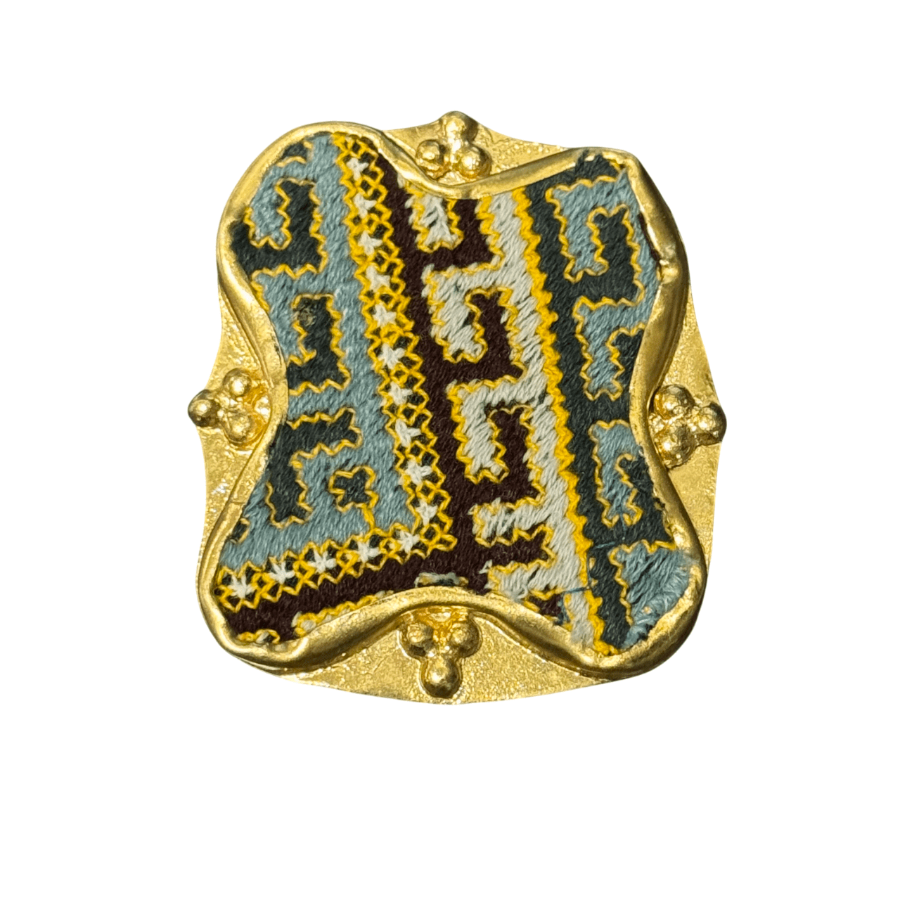 Embroidered Textile Brooch Brooch Eyup Gunduz G